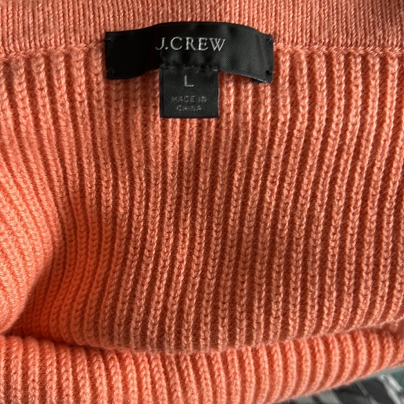 J.Crew Cotton-blend halter sweater-tank in Pale Guava, Size Large - Picture 4 of 5